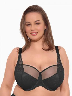 Biustonosz Semi-Soft Maja MAXI czerń 1300 - Gaia