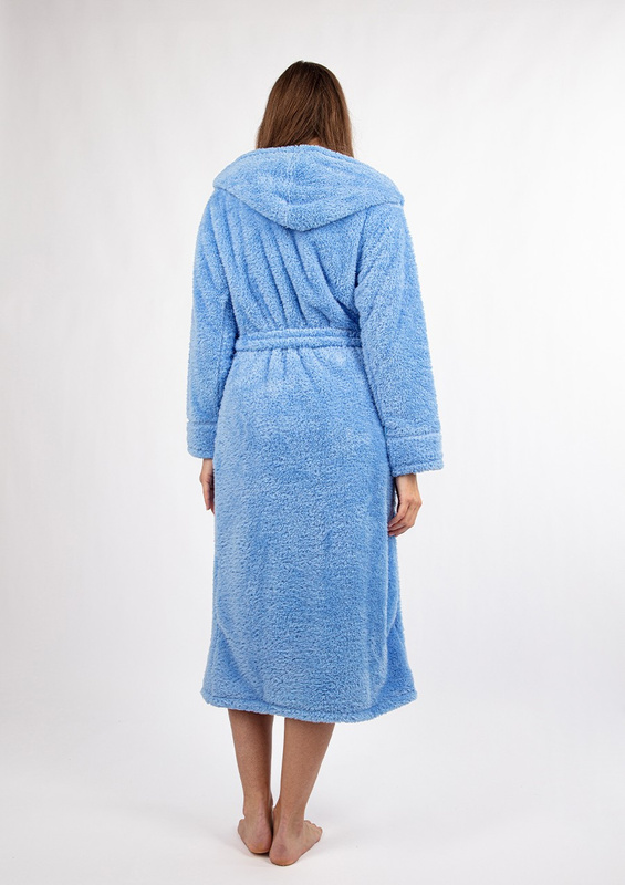 Szlafrok/Podomka DIANA DŁUGA - puch ciemny niebieski - Dkaren