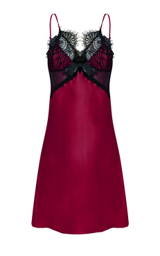 Satynowa halka BEATRICE 2874- bordo- Dkaren