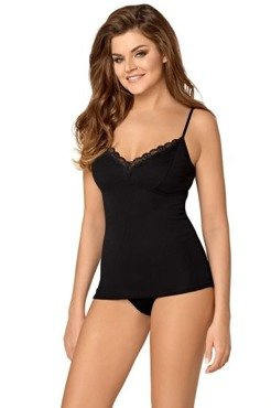 Bawełniana elegancka koszulka damska Babell Luna czarna