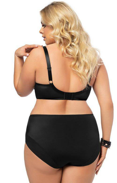 Wysokie czarne figi Gorsenia K497 PARADISE