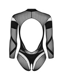 Siateczkowe body z geometrycznymi wycięciami Obsessive B135
