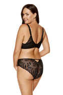 Eclipse Half Cup BH mit Spitze schwarz - czarny (ECLIPSE/B3) - Gorteks