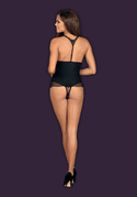 Czarne koronkowe otwarte body damskie Obsessive - Chiccanta
