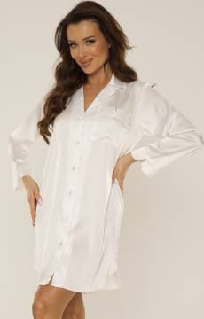 Rozpinana satynowa koszula De Lafense 760 CORDELIA