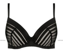 Czarny biustonosz push-up Gorteks LUNA/B1