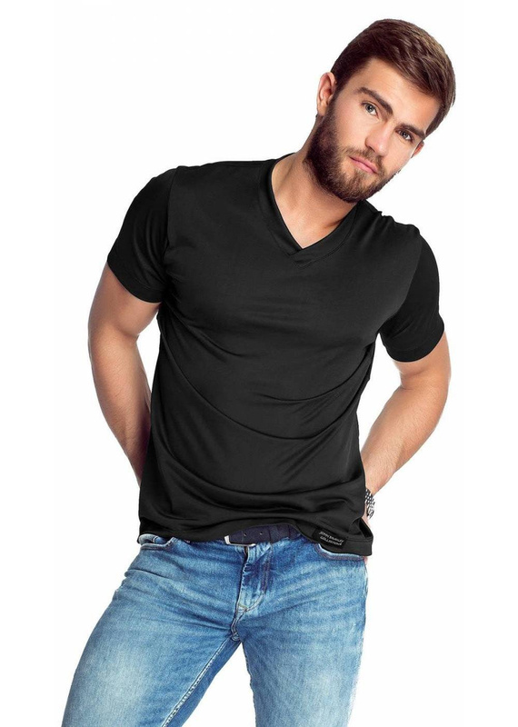 Czarny t-shirt MEWA 6087 Caro 