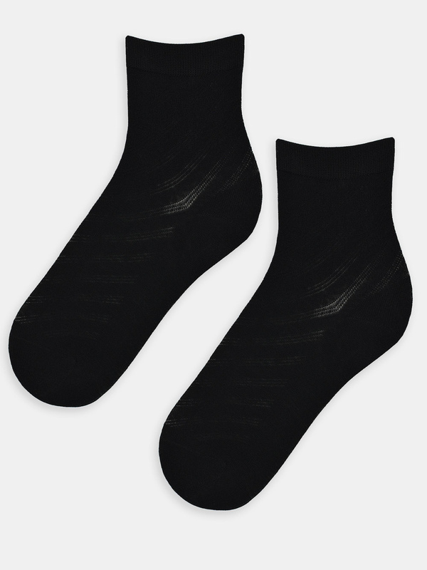 Skarp dams z jebwabiem paski czarne - Noviti SB128