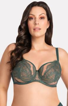 Zielony biustonosz typu soft Gorsenia K870
