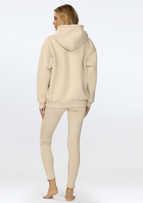 Komplet Oseye - beż bawełna gruba i prążki - Dkaren