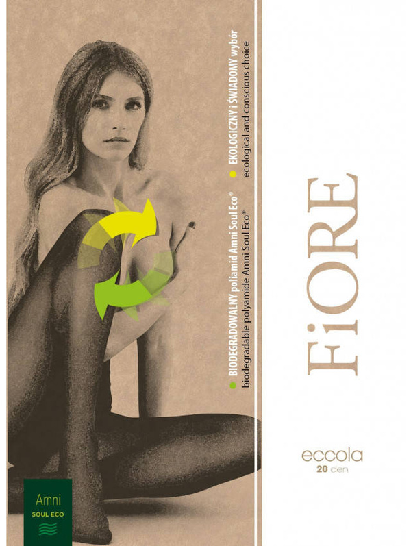 NOWOŚĆ Rajstopy biodegradowalne Fiore ECCOLA -  20 DEN 