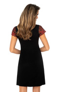 Elegancka koszula nocna Donna Mirella z koronką w kolorze czerwonym