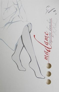 Bawełniane rajstopy z dużym klinem Wola Madame 2XL/ kolory do wyboru / brązowy