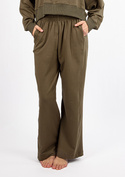 Bawełniane spodnie dresowe DK-K-B23 - khaki Dkaren