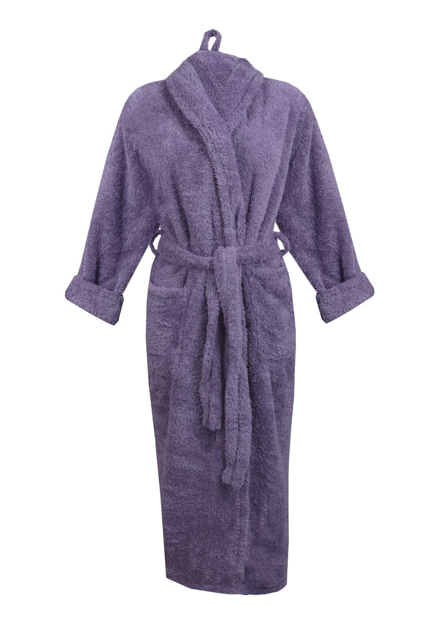 Puchaty szlafrok/ podomka ELIZA DŁUGA - puch turkus - Dkaren