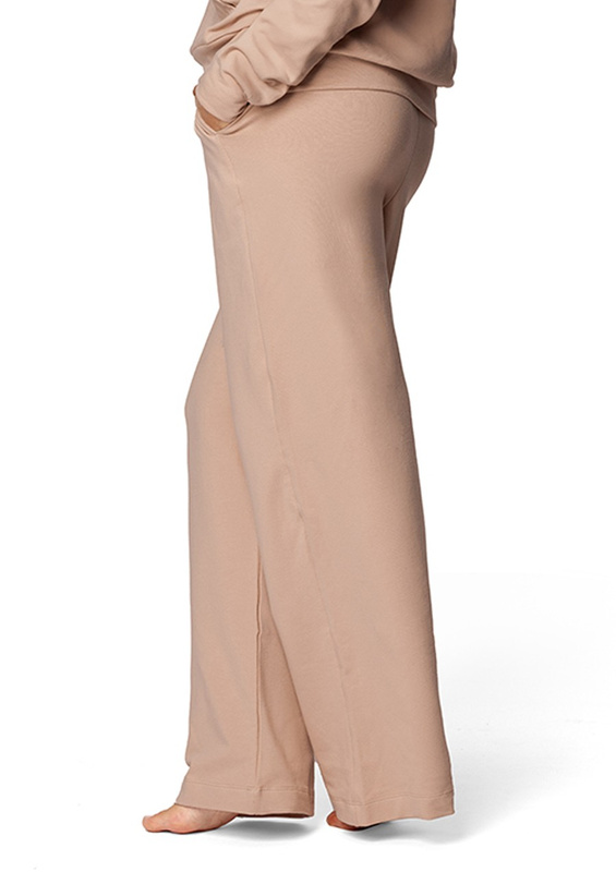 Spodnie DK-K-B8 - beż bawełna - Dkaren