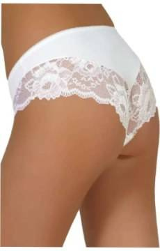 Czerwone figi wykończone koronką Modo 34