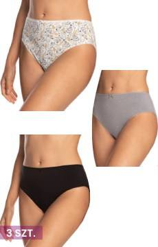 Bawełniane figi damskie Lama 3-pak Bikini - mieszane kolory