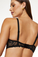 Elegancki czarny biustonosz Gorteks Push-up  (ECLIPSE/B1)
