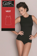 Bezszwowa koszulka Gatta Vest  - czarna