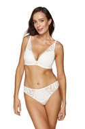 Koronkowe stringi brazyliany Gorteks Eclipse (ECLIPSE/S/KREMOWY) 