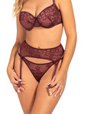 Stringi damksie Unikat CARO burgund 