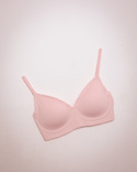 Nowoczesny bezszwowy różowy biustonosz Julimex Simple T-SHIRT BRA