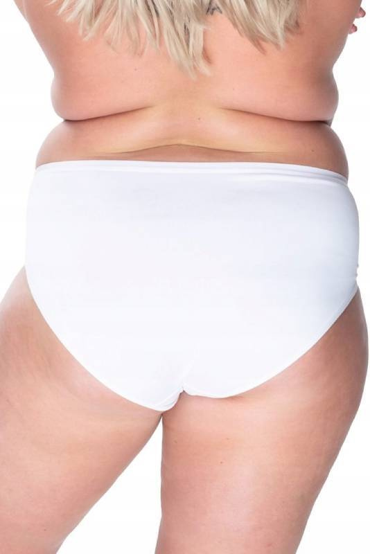 Białe jedwabne figi Mewa 6592 CLASSIC 