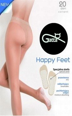Cieliste rajstopy Gatta Happy Feet z przewiewną stopą 