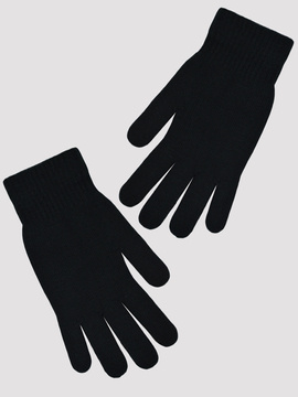 Czarne  rękawiczki damskie z akrylu Noviti RZ001