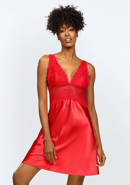 Halka Neema - satyna czerwony - Dkaren