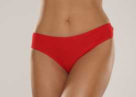 Gładkie klasyczne  bawełniane figi De Lafense 004 CZERWIEŃ