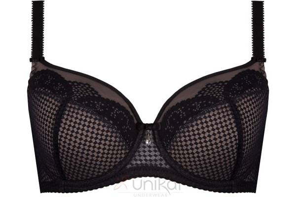 Biustonosz full cup Unikat ELIF wzór w kratkę