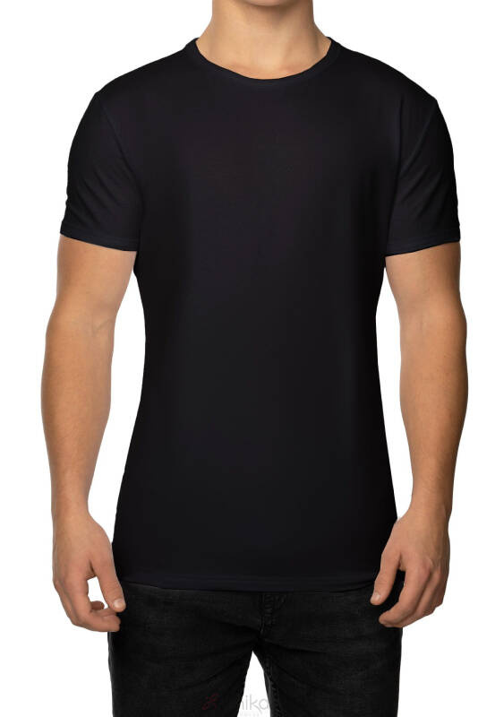Klasyczny bawełniany czarny T-shirt męski Unikat UGO